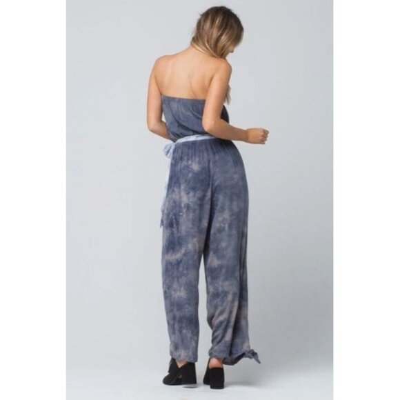 Free People Just Float Strapless Jumpsuit Small - Picture 2 of 8